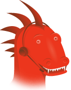 Gormozilla was a particularly gormless-looking picture of Mozilla - mouth open, eyes staring impassively - complete with a tech-support headset.